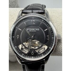 Stuhrling Original ST-9G203 Working Manual Wind Mens Watch 40MM 8.5" Skeleton